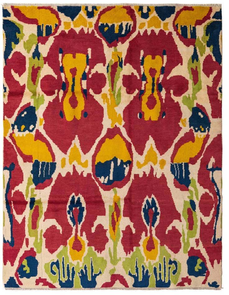 Detail image of 6' 5 x 10' Hand Knotted Darya Wool Rug