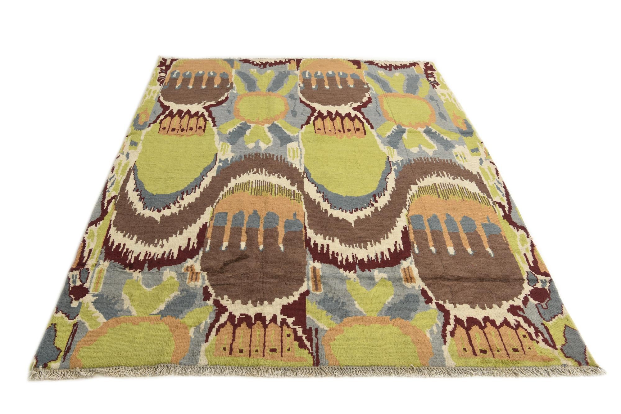 6' 2 x 8' 4 Hand Knotted Darya Wool Rug