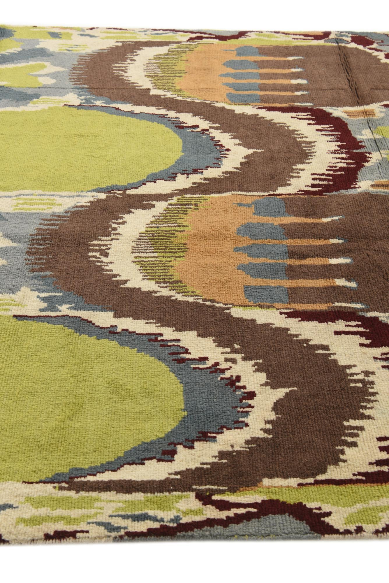 6' 2 x 8' 4 Hand Knotted Darya Wool Rug