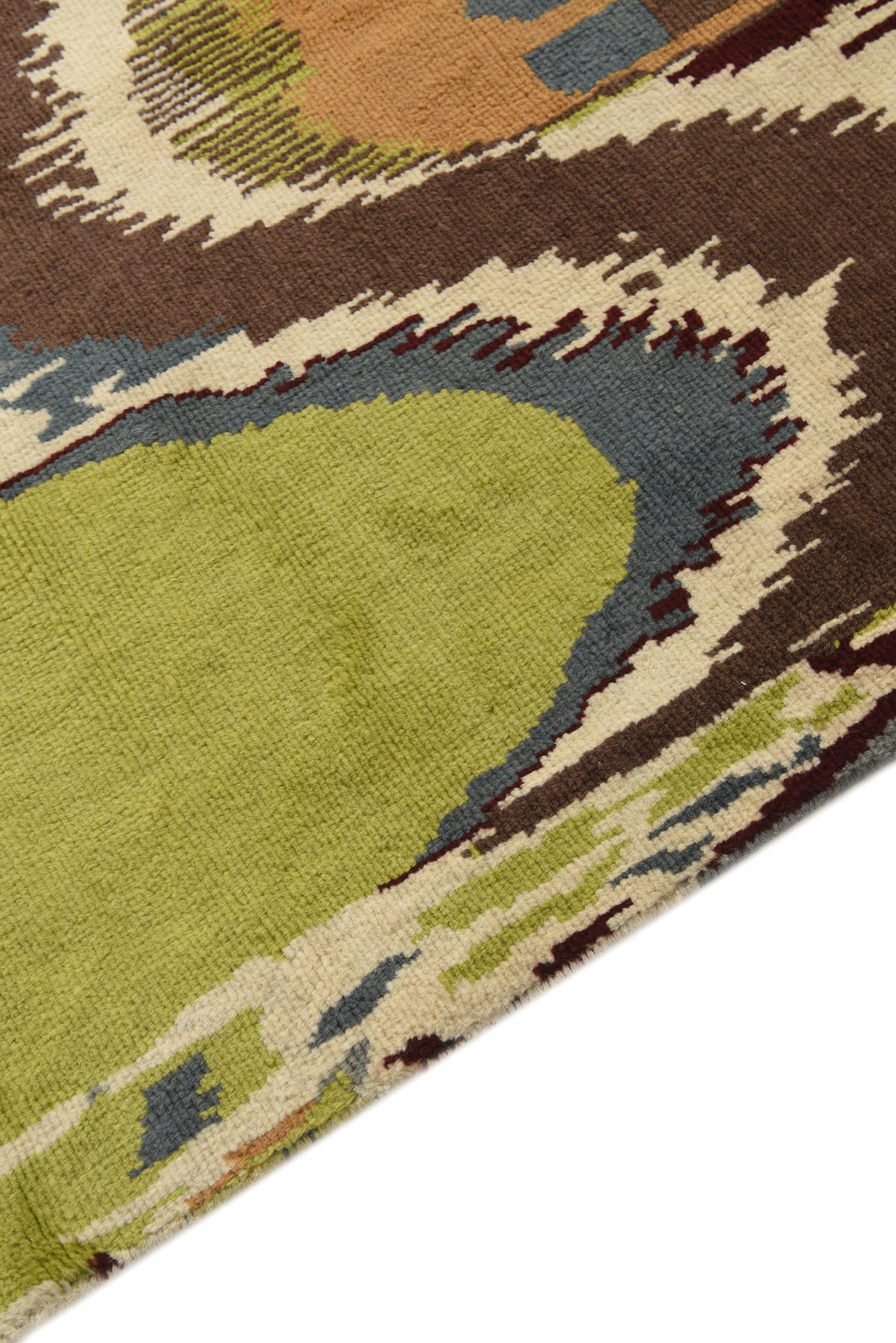 6' 2 x 8' 4 Hand Knotted Darya Wool Rug