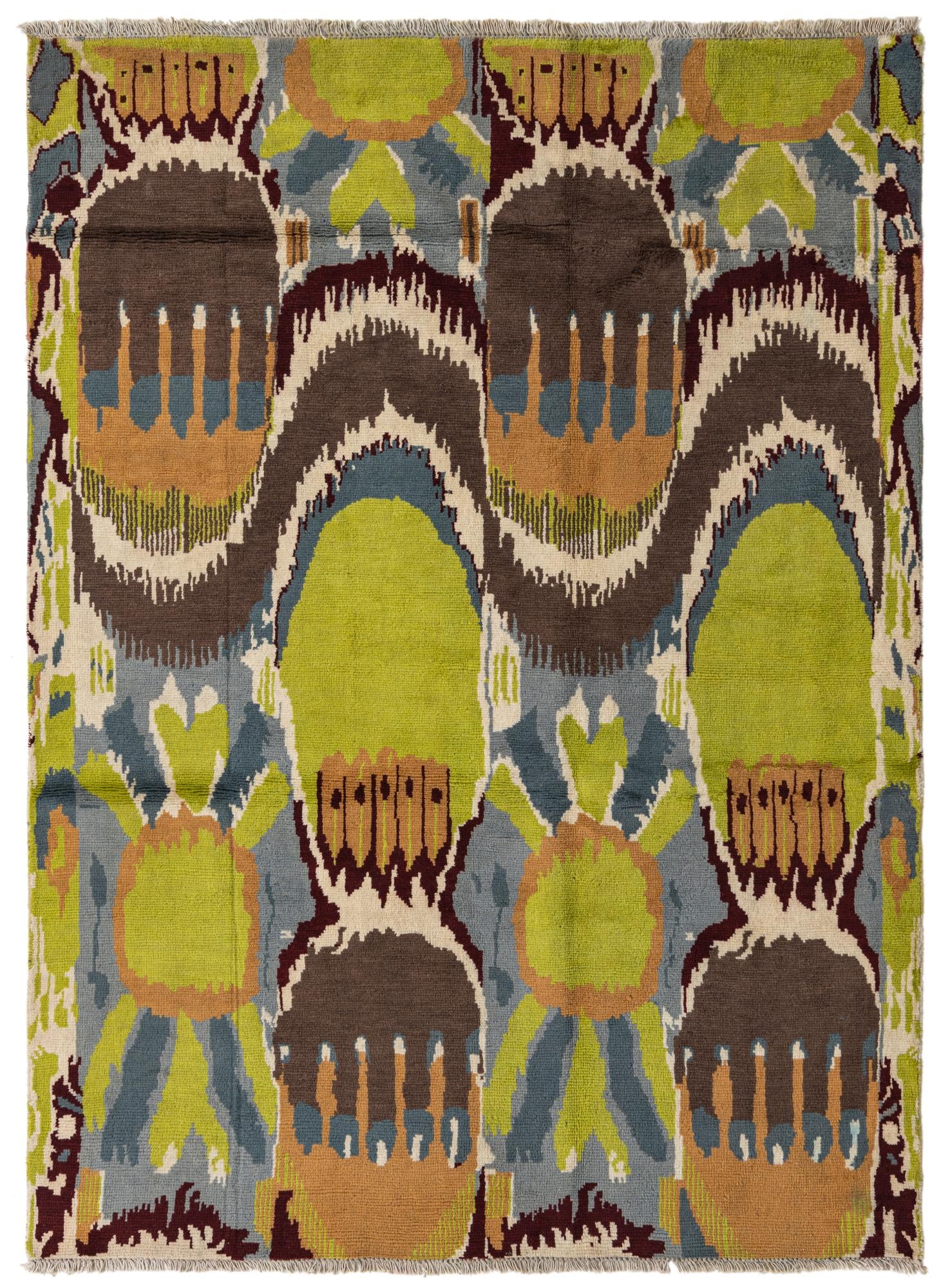 6' 2 x 8' 4 Hand Knotted Darya Wool Rug