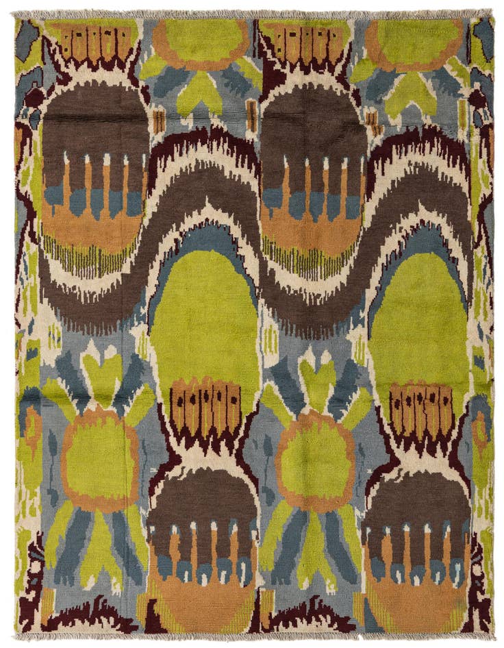 Detail image of 6' 2 x 8' 4 Hand Knotted Darya Wool Rug