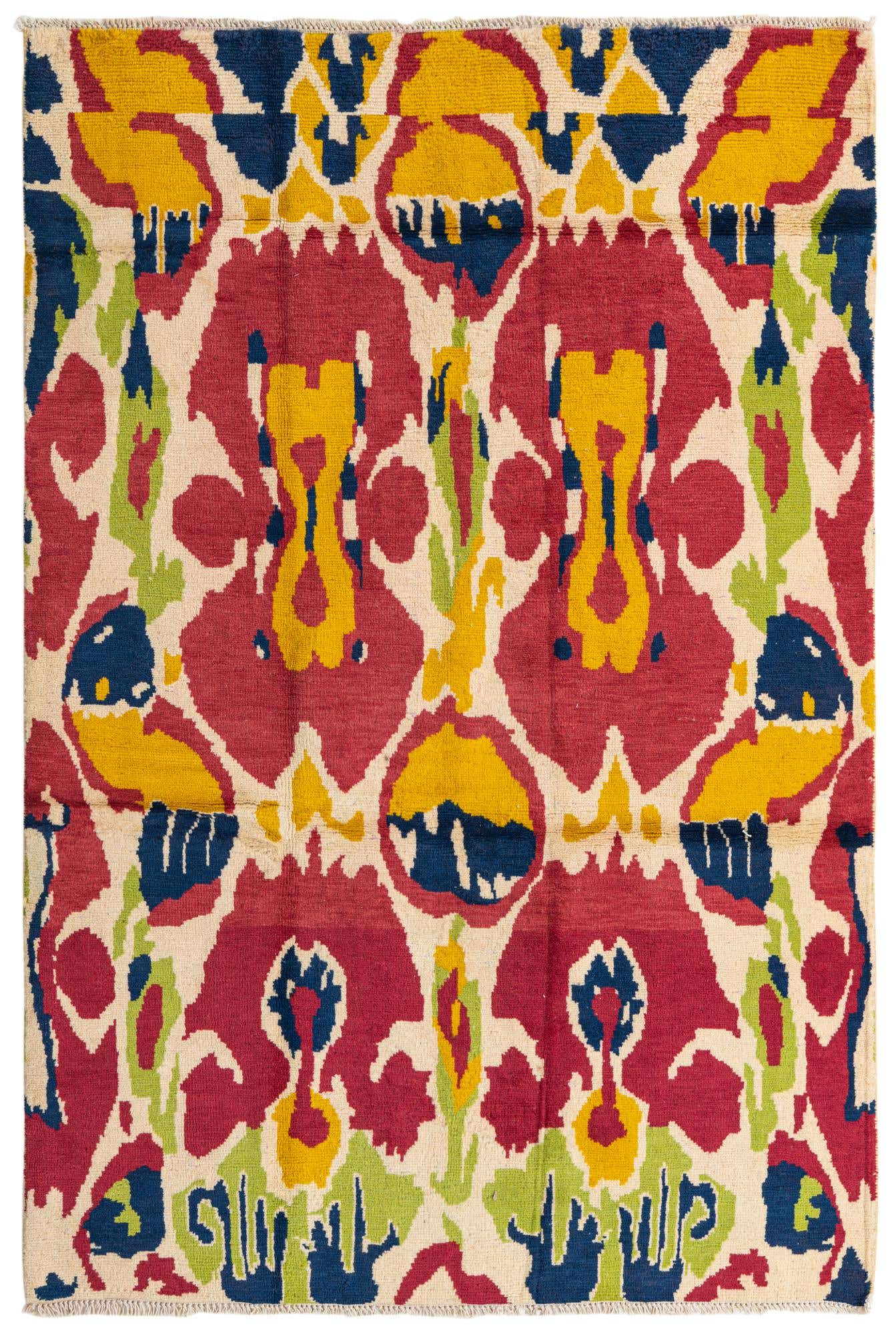 5' 4 x 8' Hand Knotted Darya Wool Rug