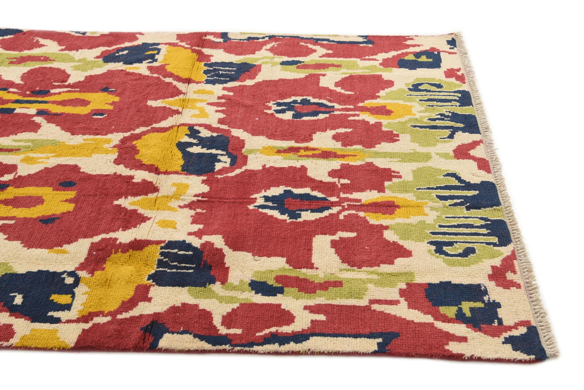 4' 7 x 6' 10 Hand Knotted Darya Wool Rug