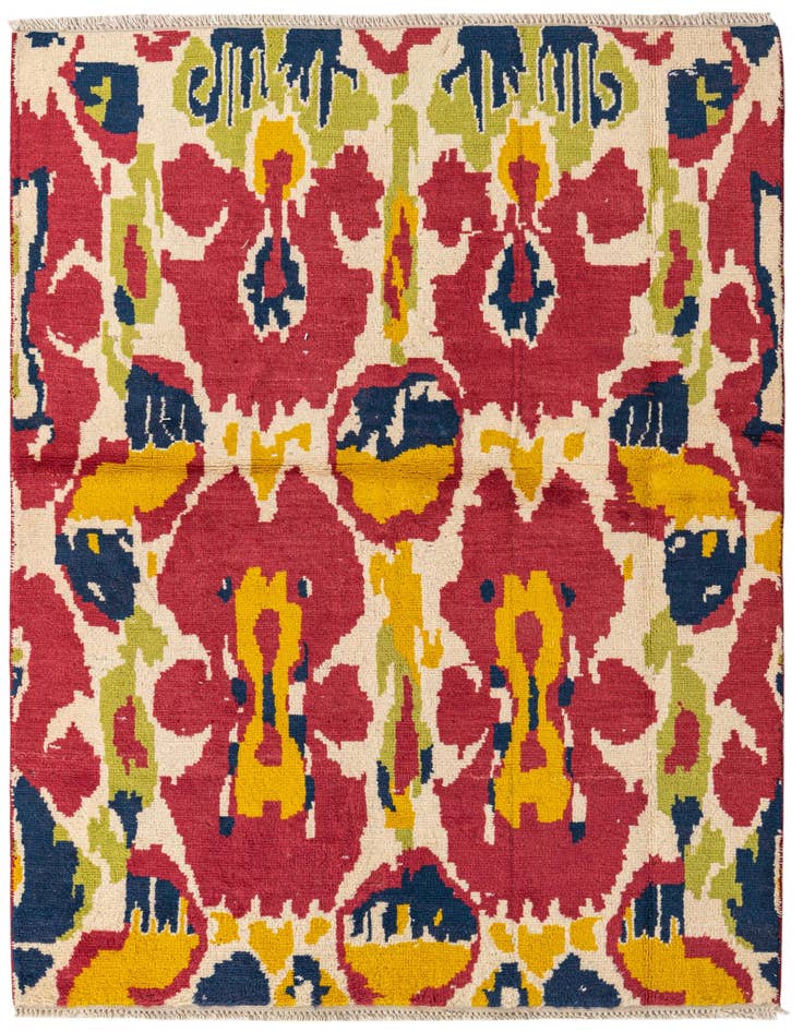 Detail image of 4' 7 x 6' 10 Hand Knotted Darya Wool Rug