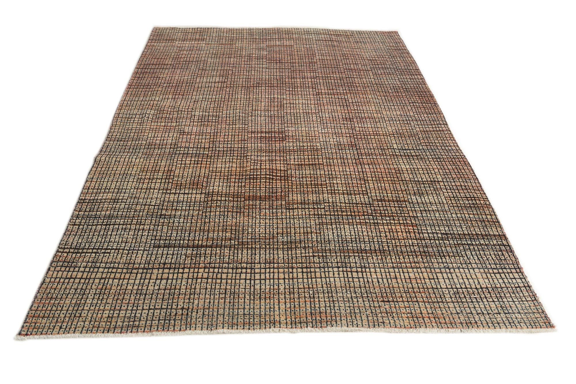 6' 1 x 9' 2 Hand Knotted Darya Wool Rug