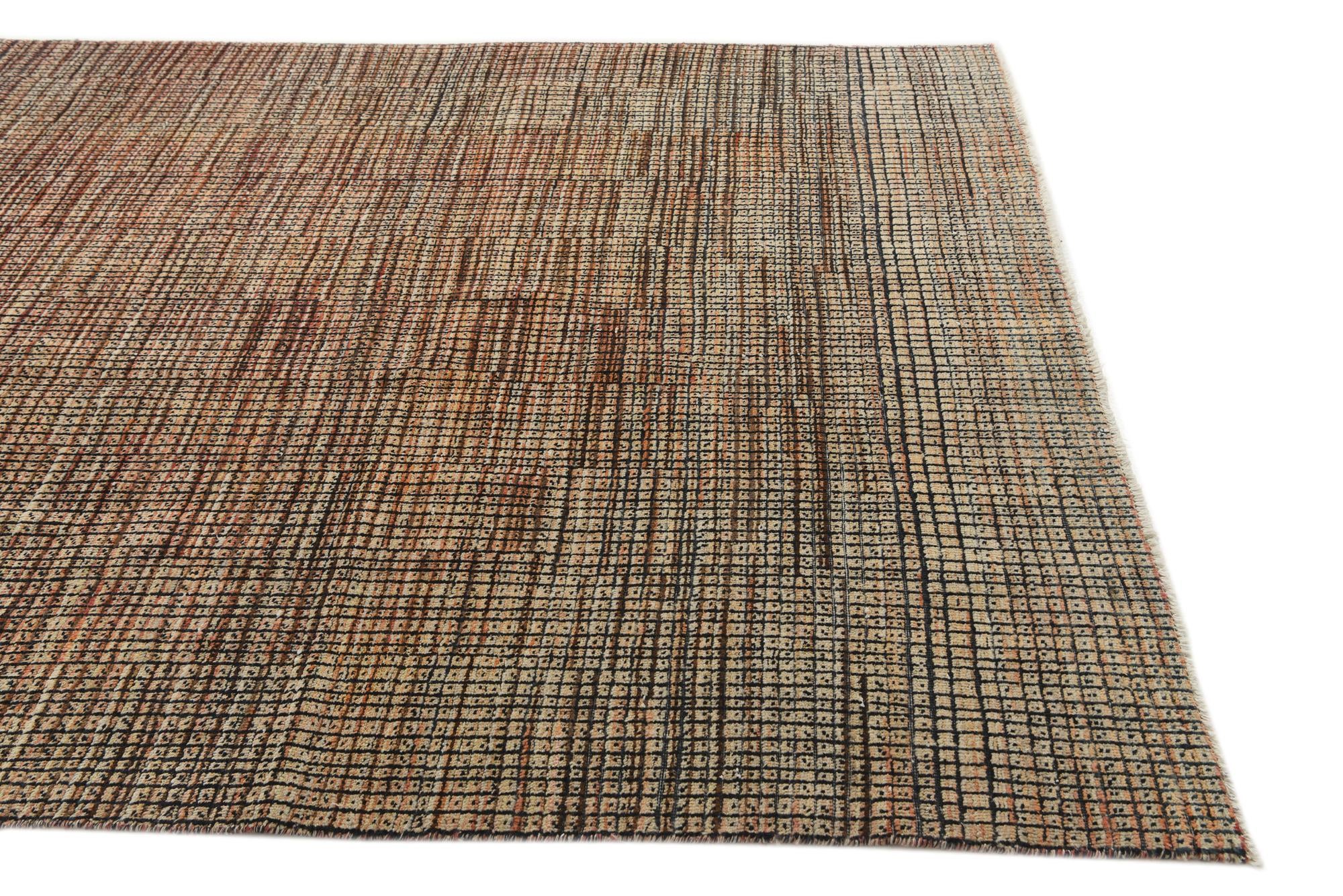 6' 1 x 9' 2 Hand Knotted Darya Wool Rug