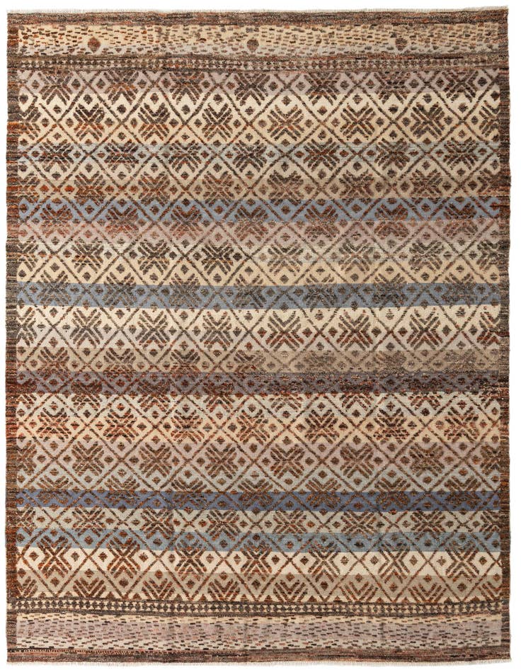 Detail image of 9' x 12' 2 Hand Knotted Darya Wool Rug