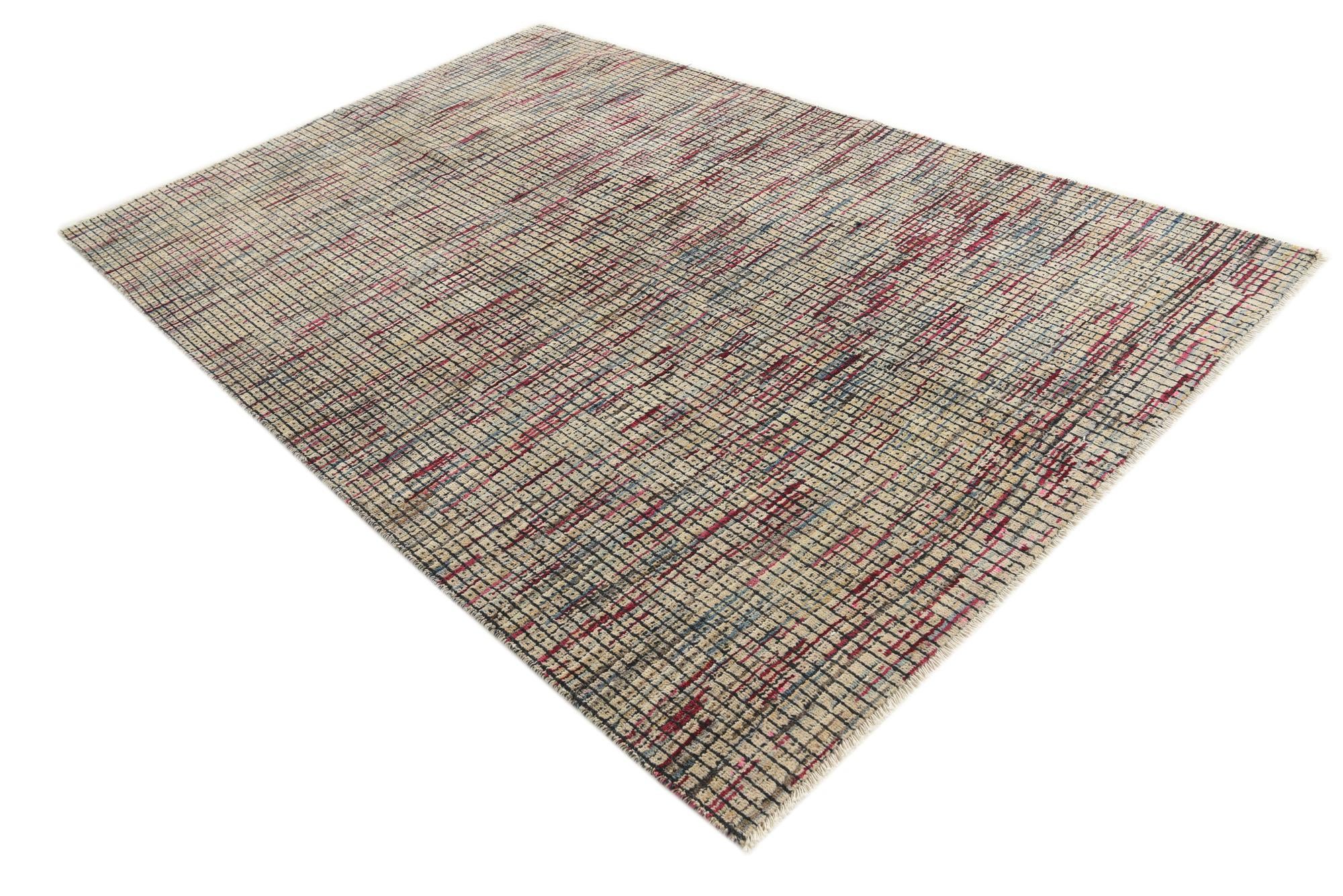 5' 6 x 8' 1 Hand Knotted Darya Wool Rug