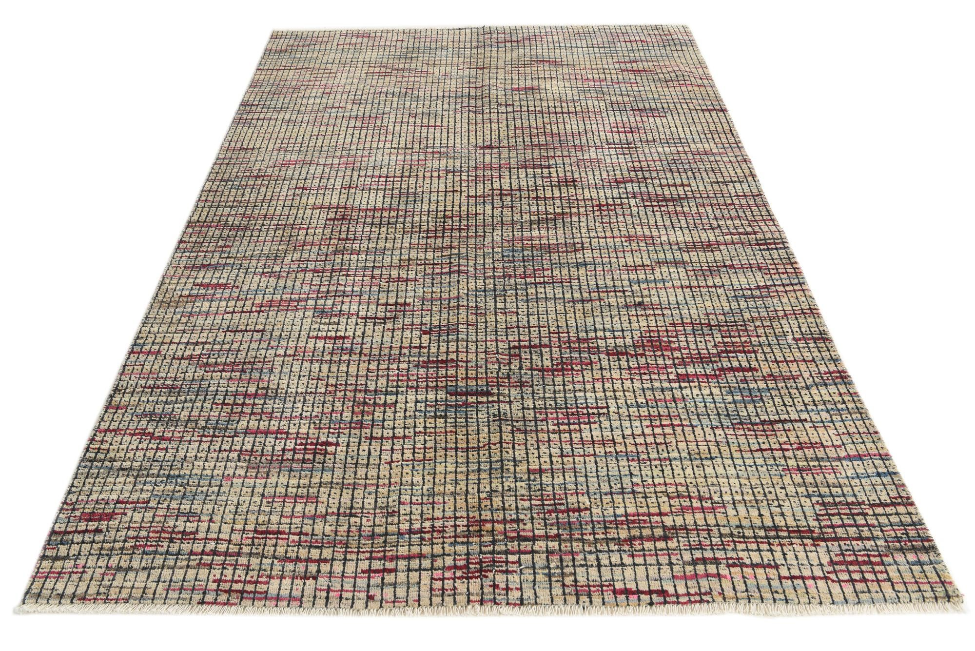 5' 6 x 8' 1 Hand Knotted Darya Wool Rug