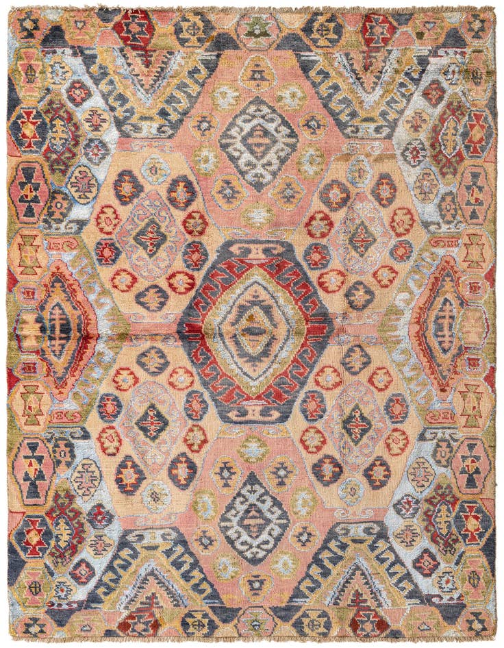 Detail image of 5' 4 x 7' 8 Hand Knotted Darya Rug