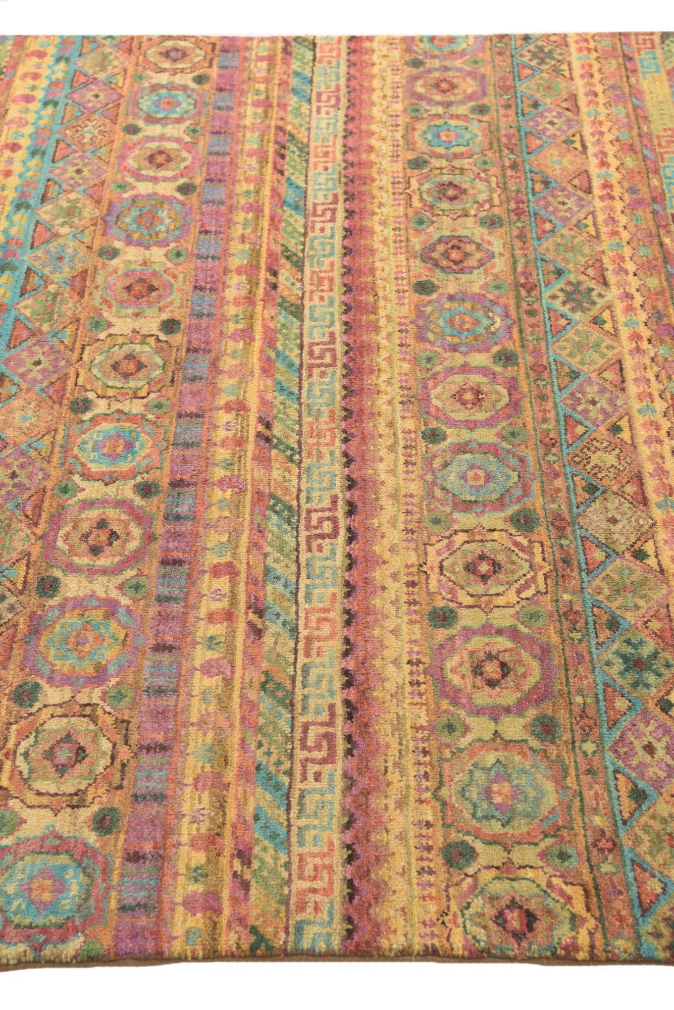 5' 6 x 8' 1 Hand Knotted Darya Oriental Wool Rug