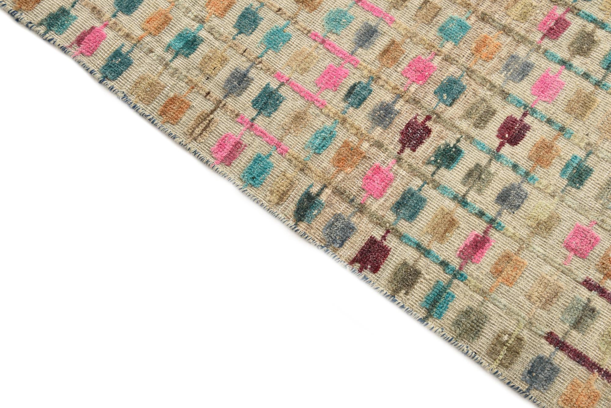 9' 1 x 11' 11 Hand Knotted Darya Wool Rug