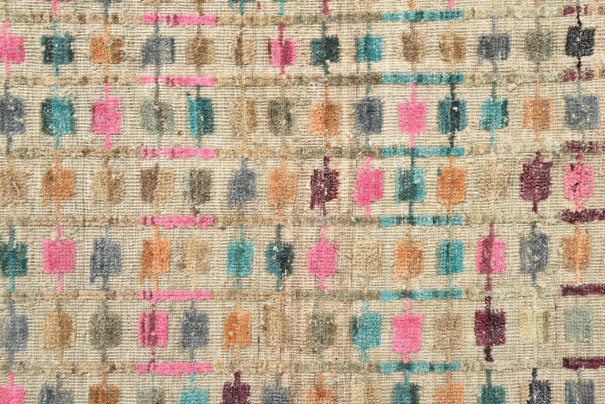 9' 1 x 11' 11 Hand Knotted Darya Wool Rug
