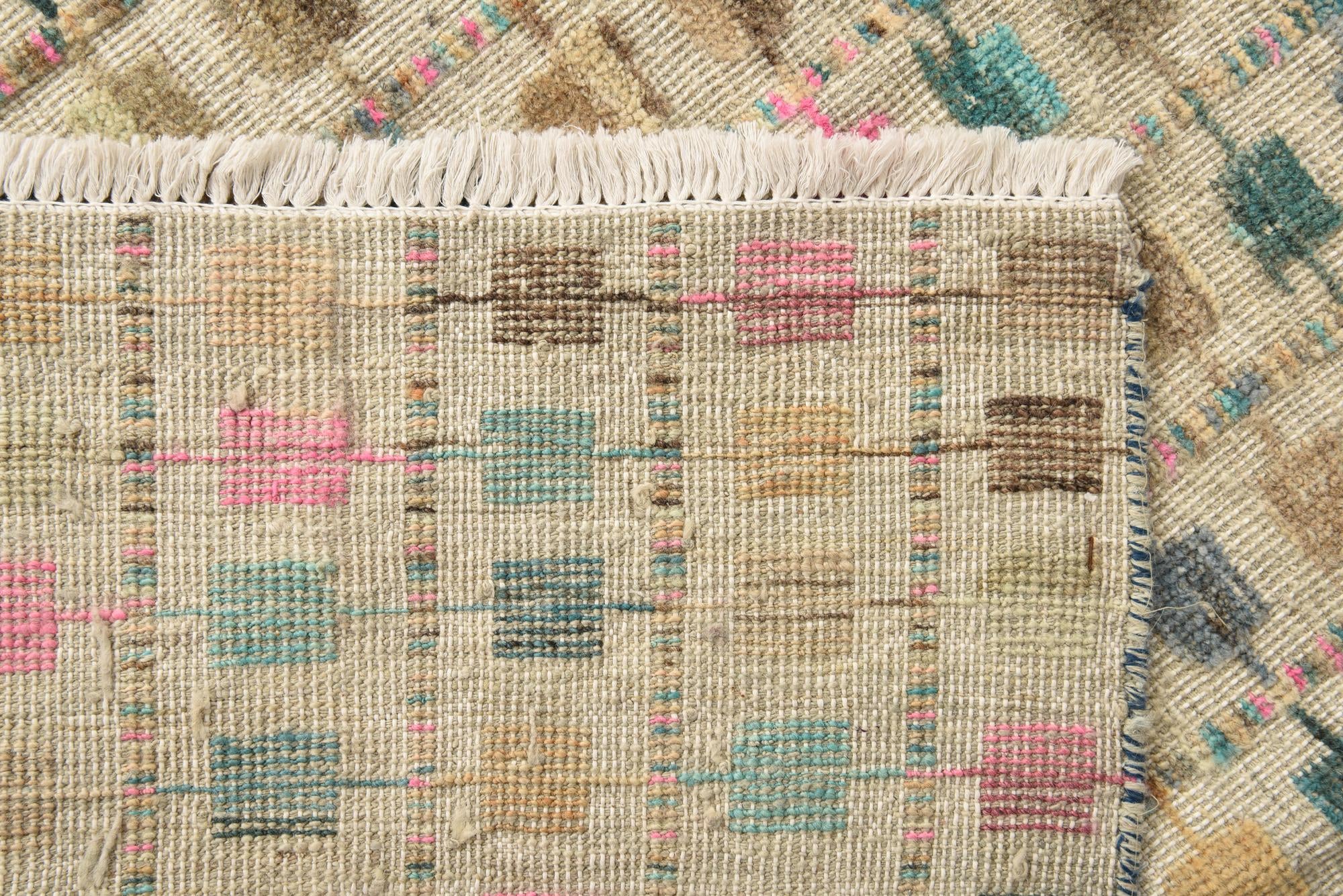 9' 1 x 11' 11 Hand Knotted Darya Wool Rug