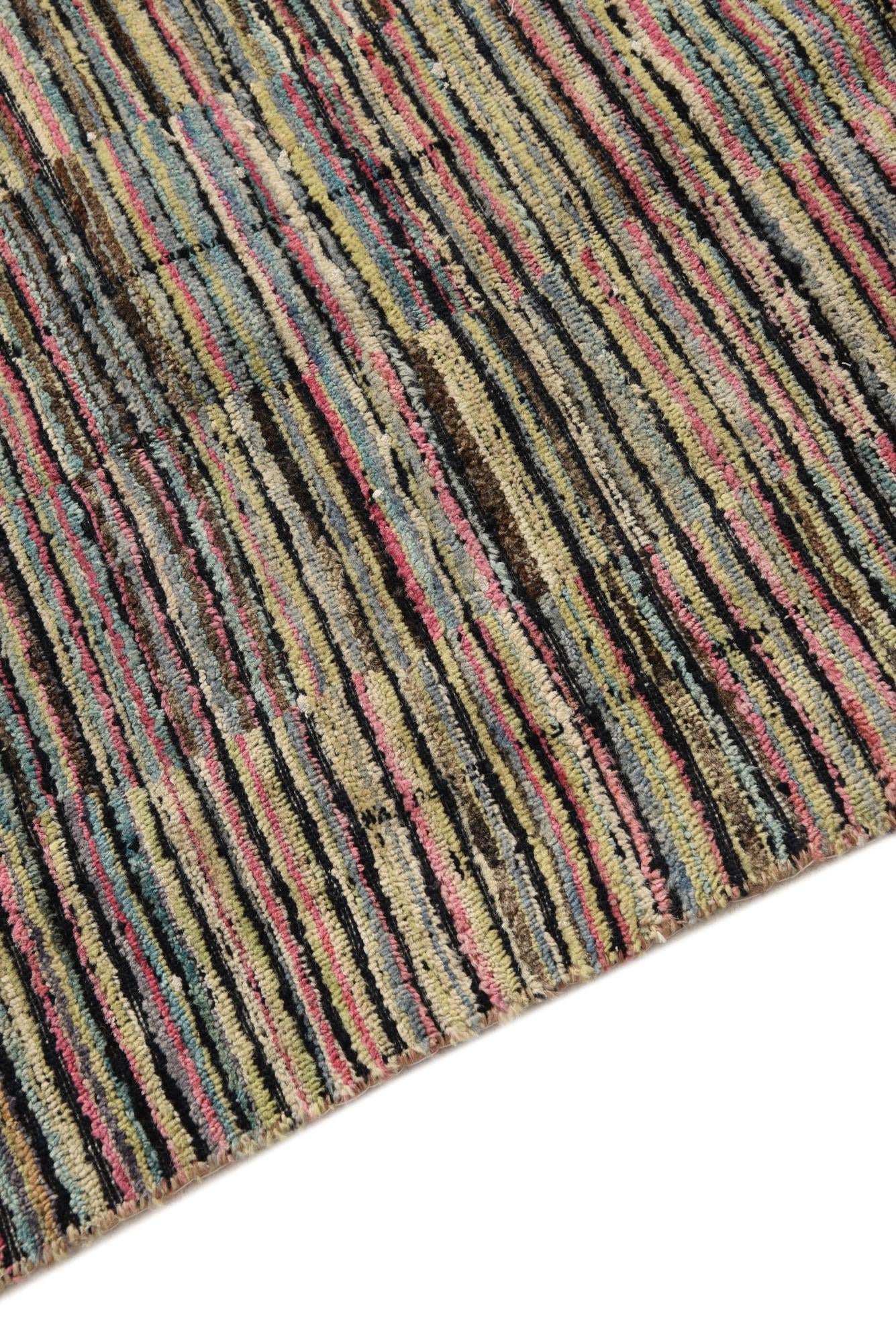 6' x 10' 3 Hand Knotted Darya Wool Rug