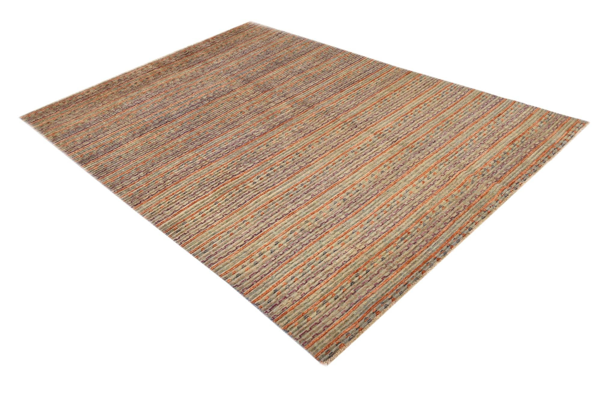5' 10 x 8' 2 Hand Knotted Darya Wool Rug