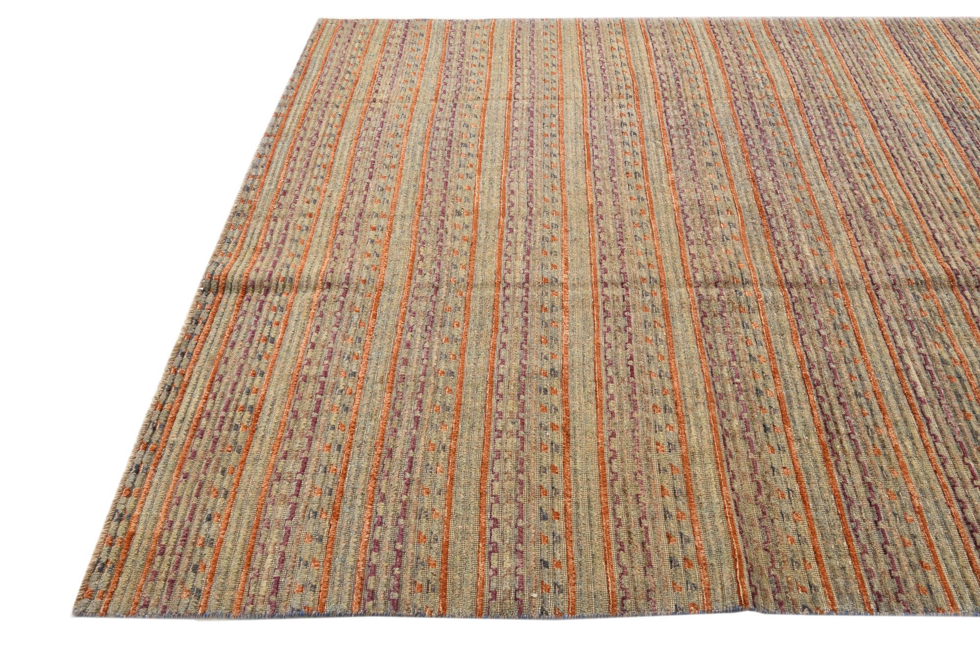5' 10 x 8' 2 Hand Knotted Darya Wool Rug