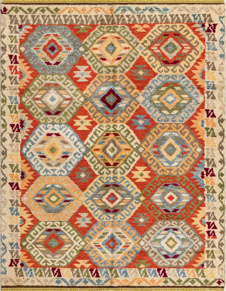 Detail image of 5' x 7' 2 Hand Knotted Darya Wool Rug