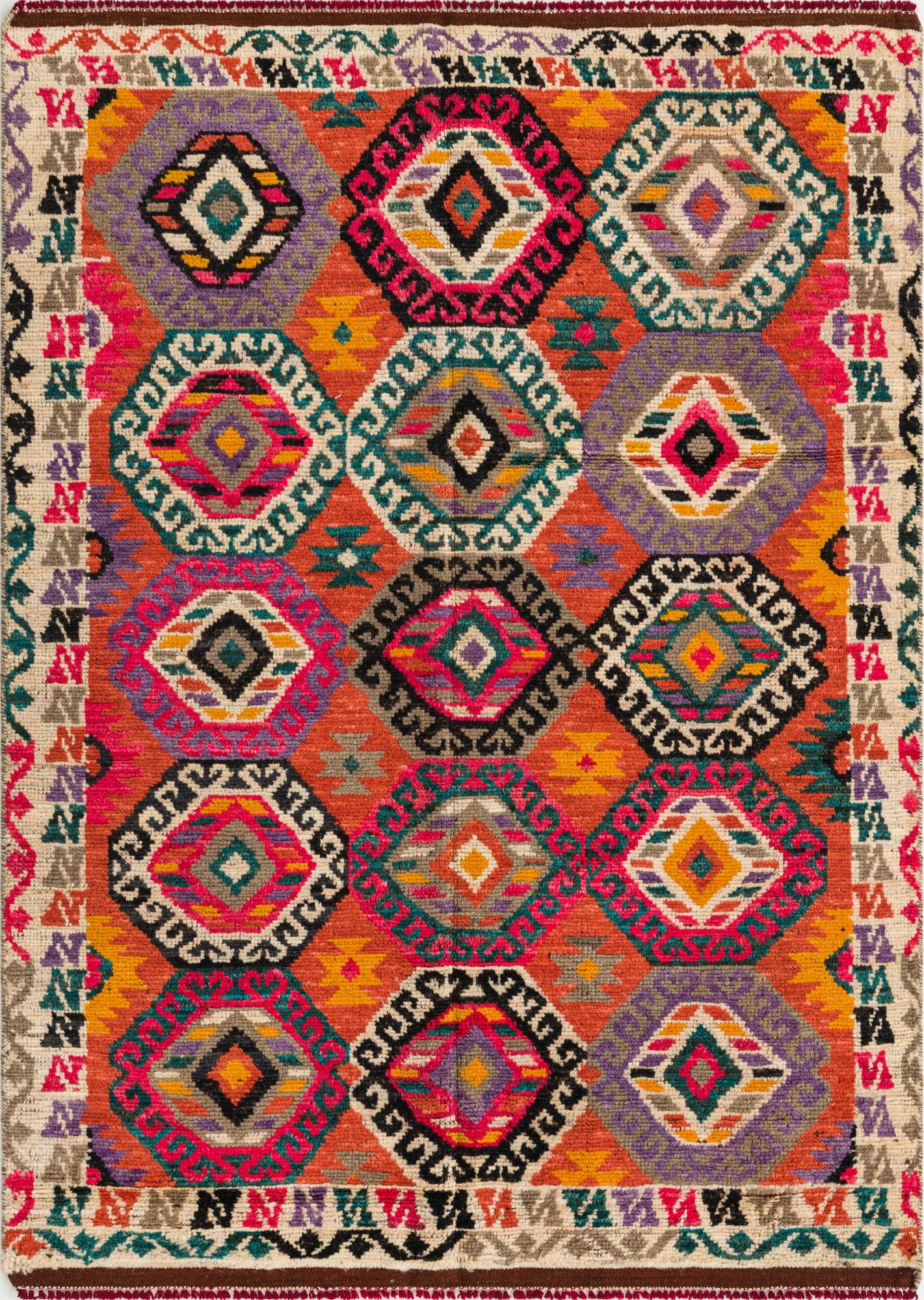 5' x 7' Hand Knotted Darya Wool Rug