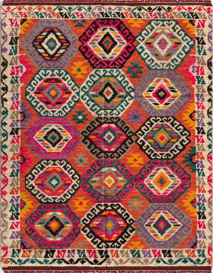 Detail image of 5' x 7' Hand Knotted Darya Wool Rug