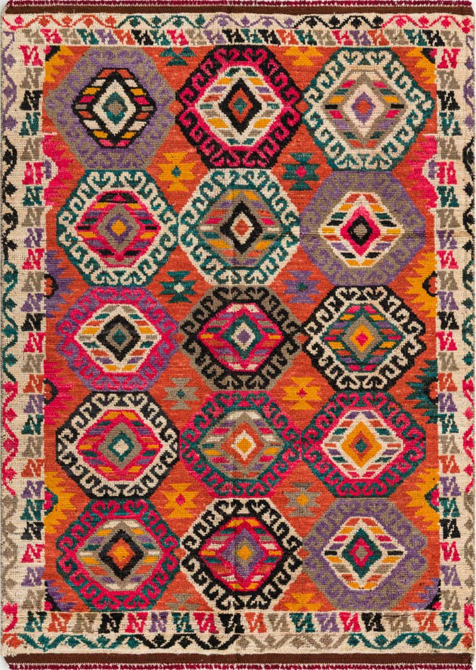 Detail image of 5' x 7' Hand Knotted Darya Wool Rug