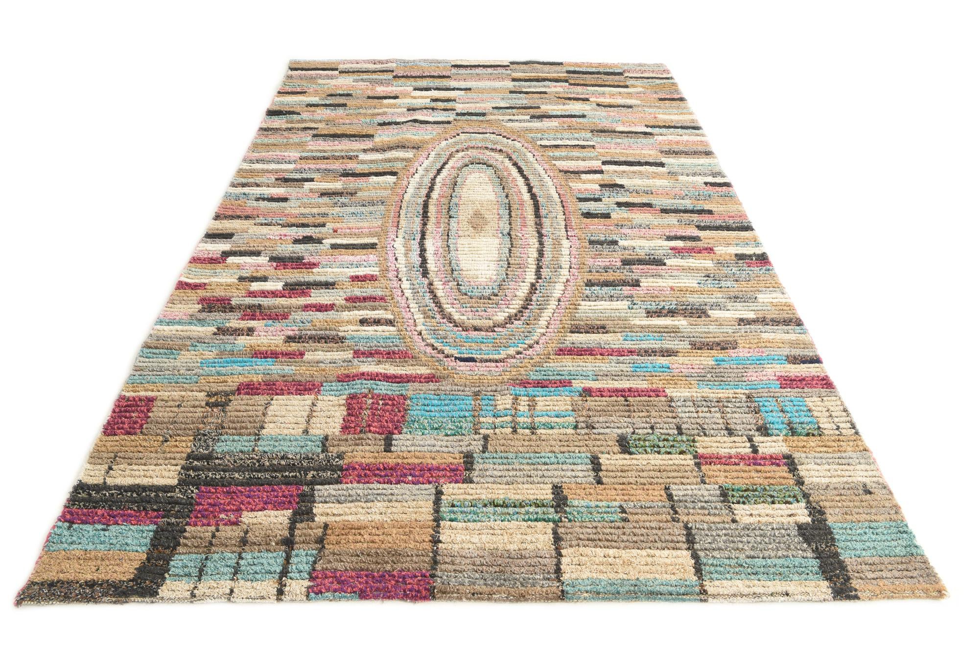 6' 1 x 9' 7 Hand Knotted Darya Wool Rug