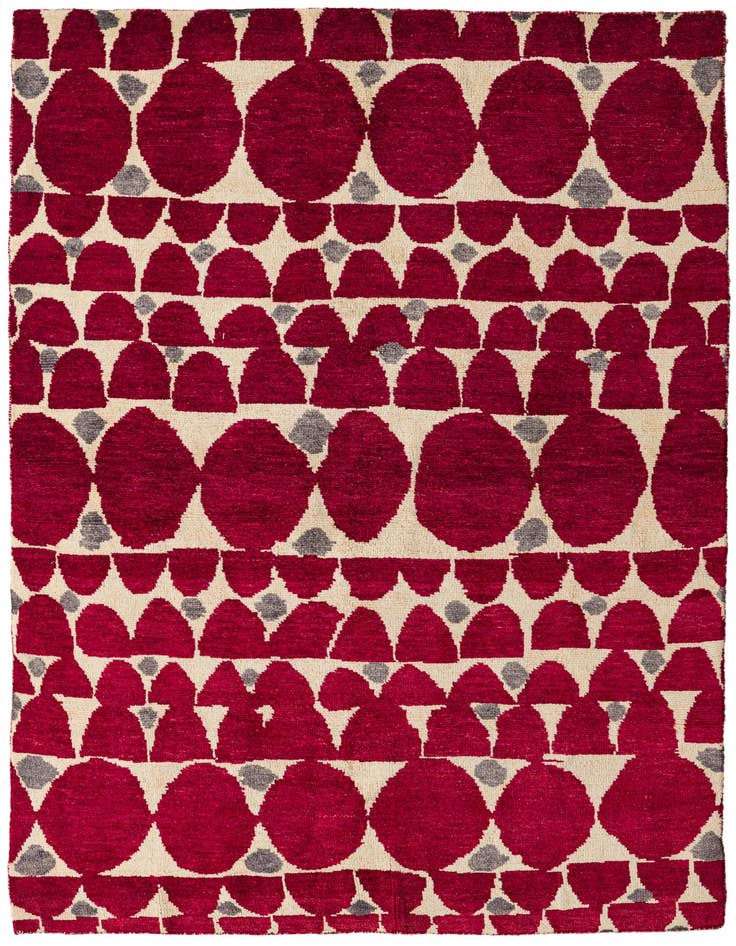 Detail image of 5' 4 x 7' 10 Hand Knotted Darya Wool Rug