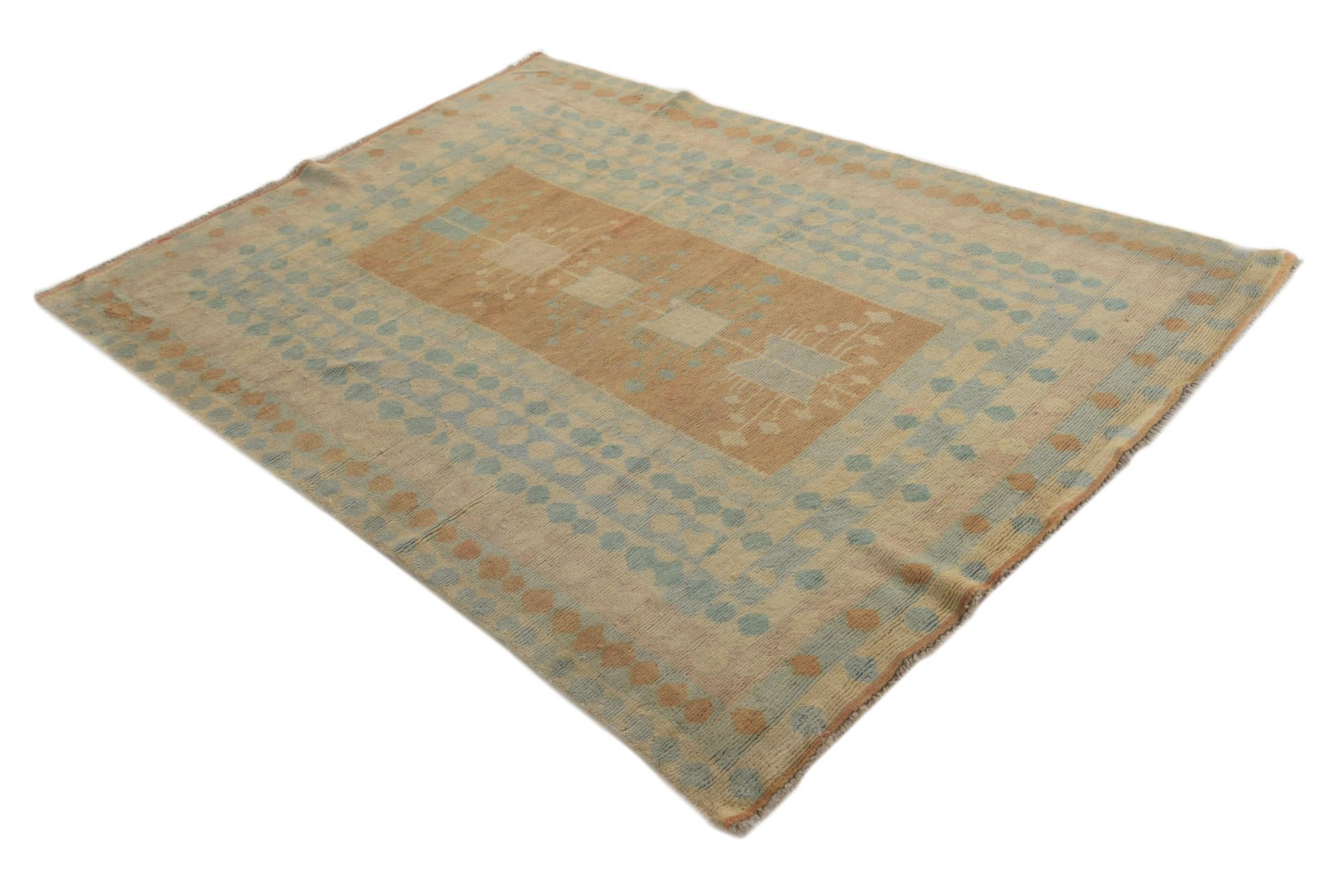 5' 4 x 7' 3 Hand Knotted Darya Wool Rug