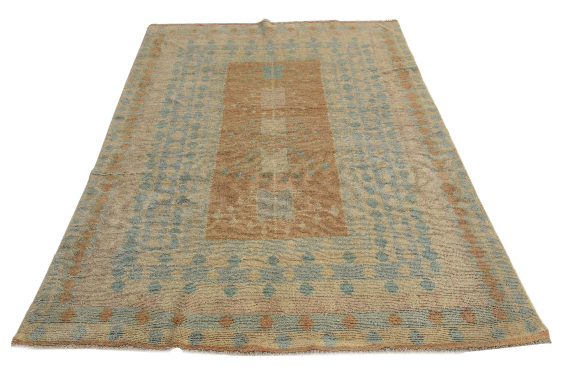 5' 4 x 7' 3 Hand Knotted Darya Wool Rug