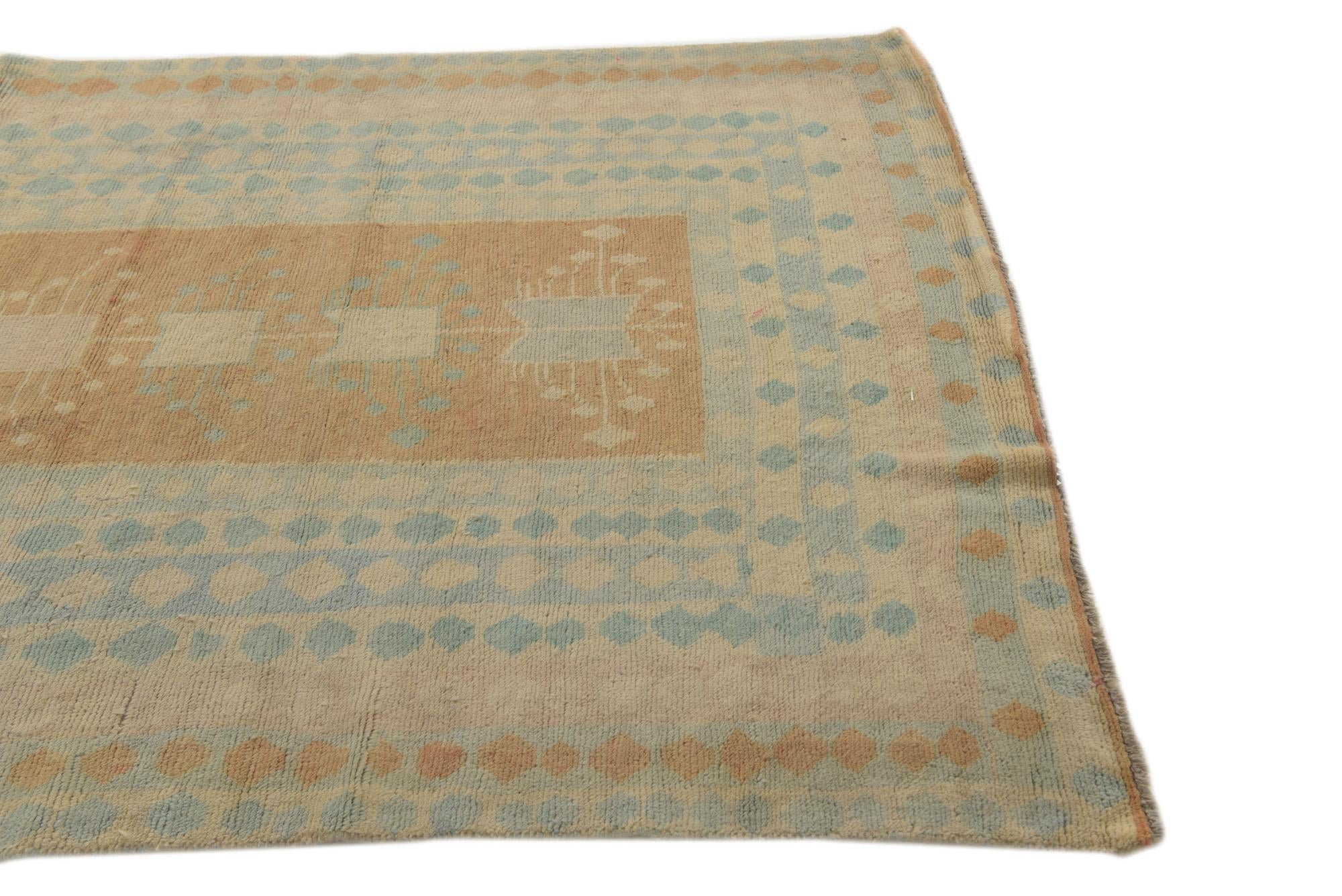 5' 4 x 7' 3 Hand Knotted Darya Wool Rug