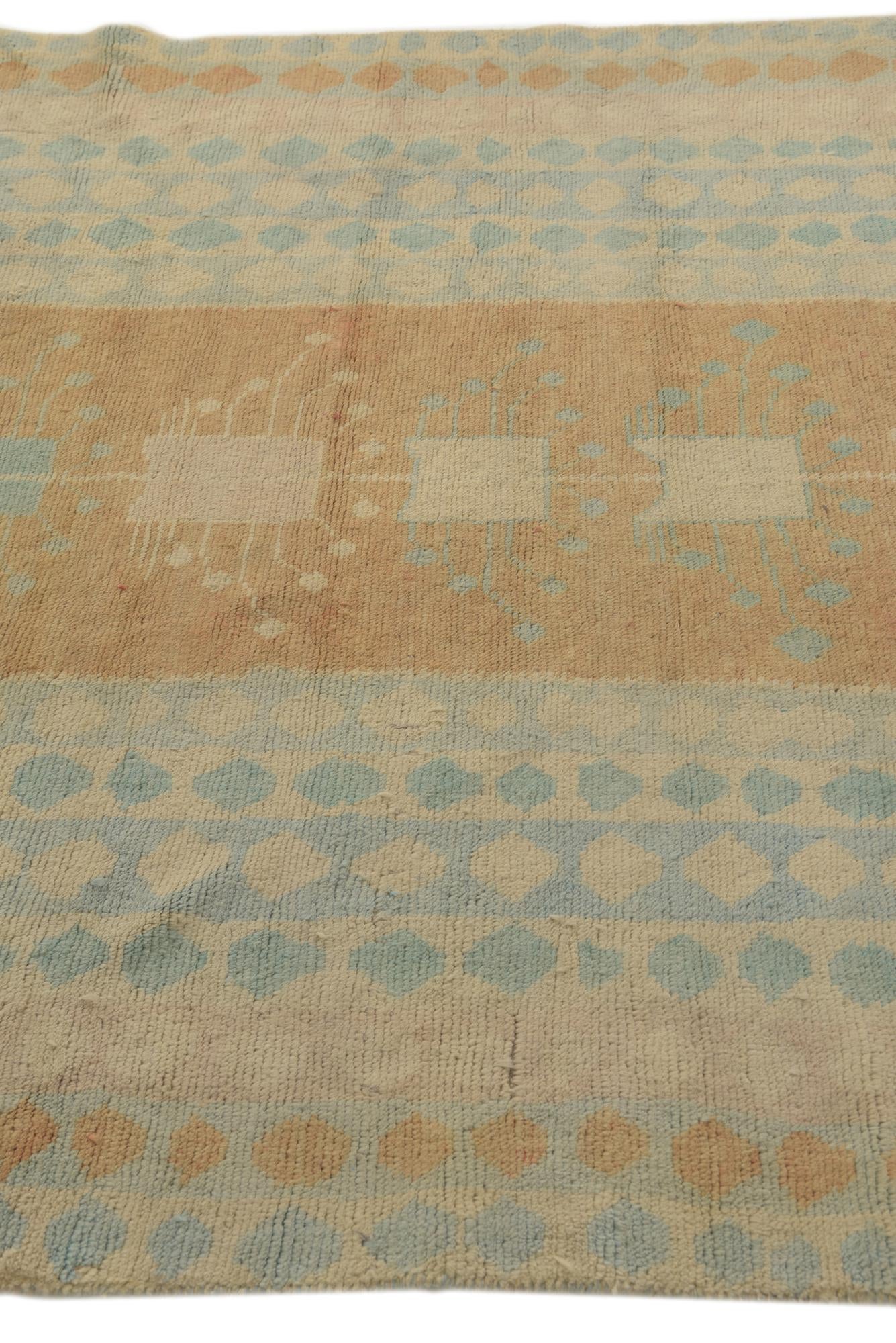 5' 4 x 7' 3 Hand Knotted Darya Wool Rug
