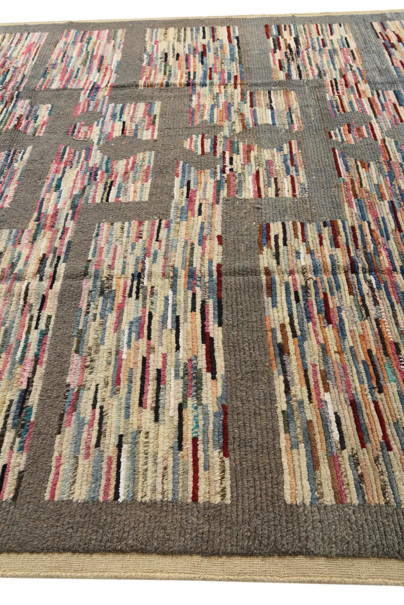 9' 1 x 12' 6 Hand Knotted Darya Wool Rug