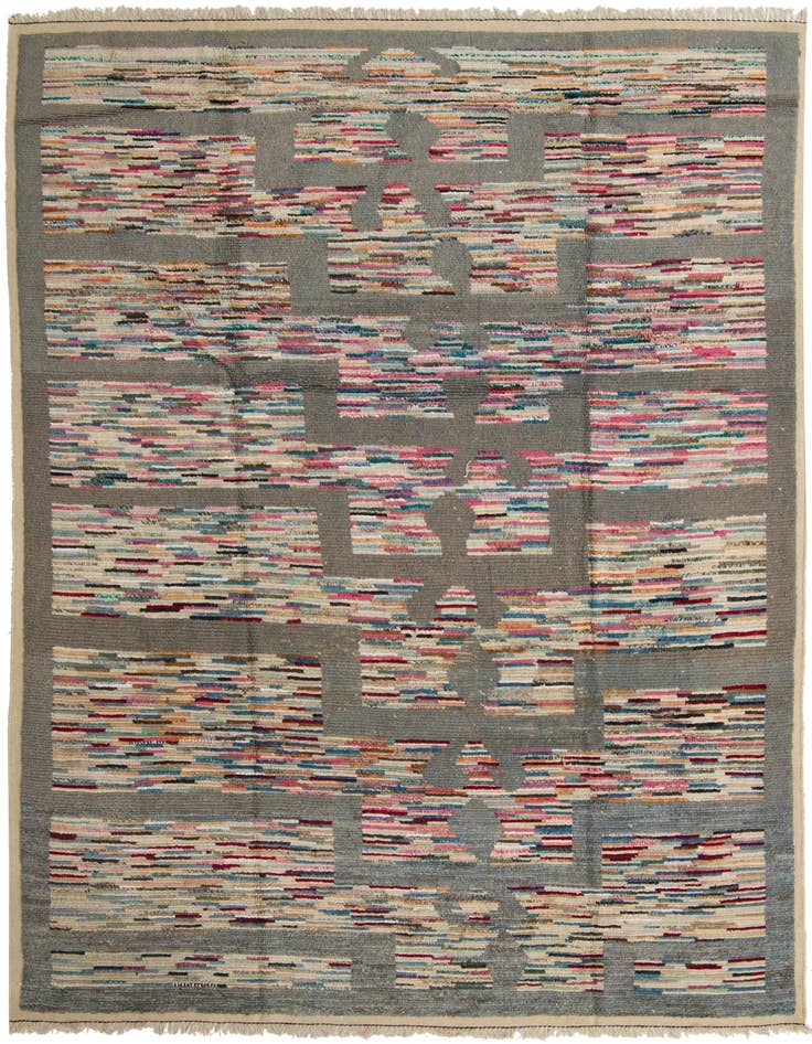 Detail image of 9' 1 x 12' 6 Hand Knotted Darya Wool Rug