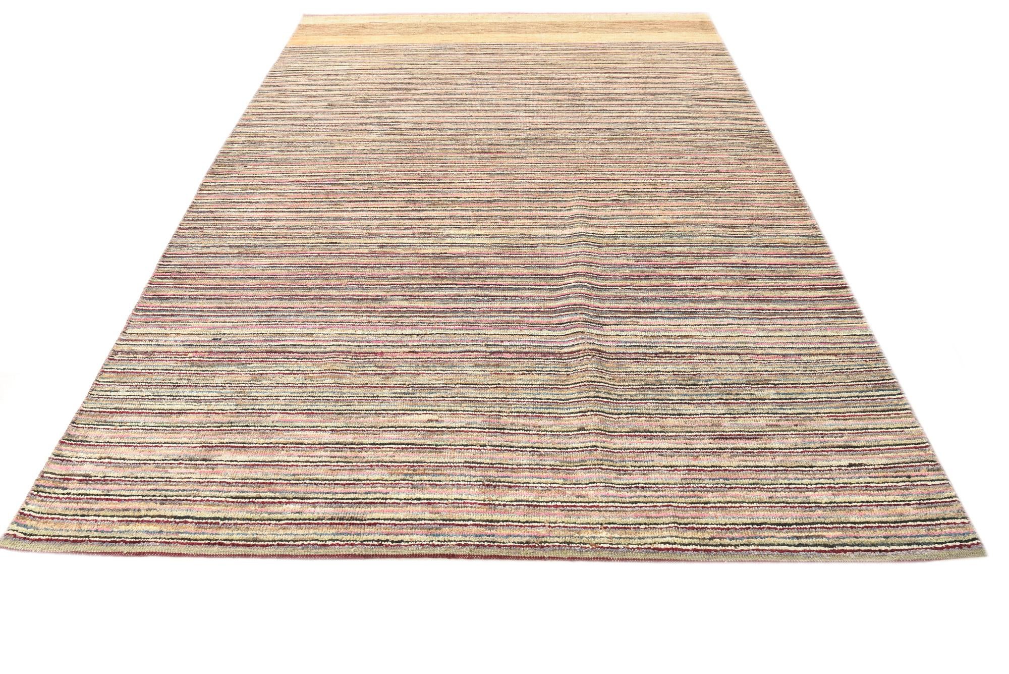 6' 6 x 10' 4 Hand Knotted Darya Wool Rug