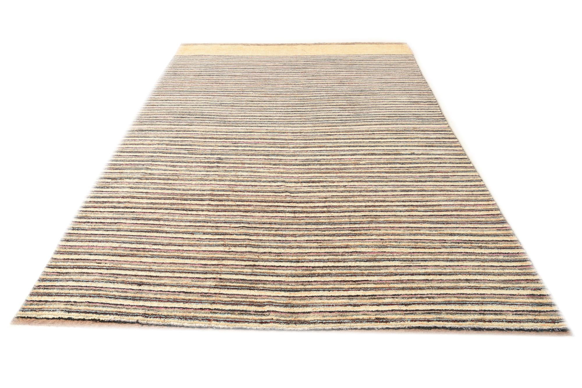 6' 8 x 10' 2 Hand Knotted Darya Wool Rug