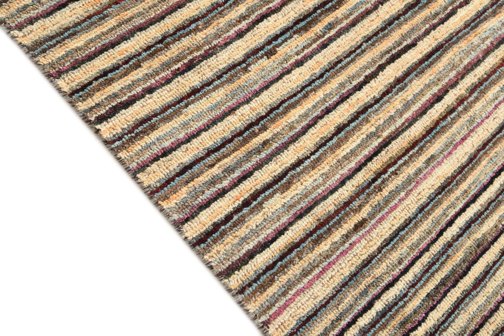 6' 8 x 10' 2 Hand Knotted Darya Wool Rug