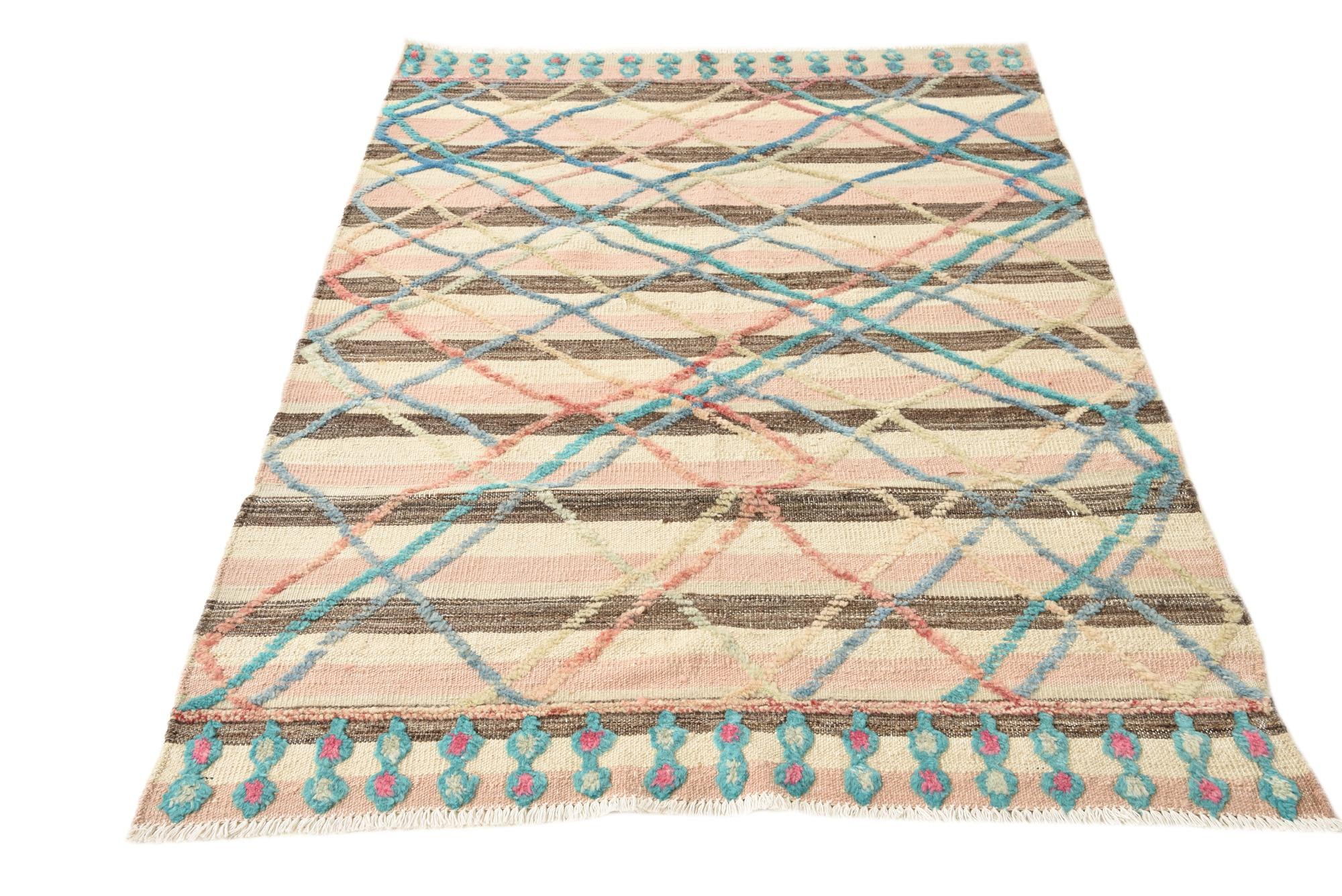4' x 6' 1 Hand Knotted Darya Wool Rug