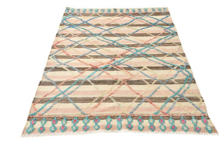 4' x 6' 1 Hand Knotted Darya Wool Rug