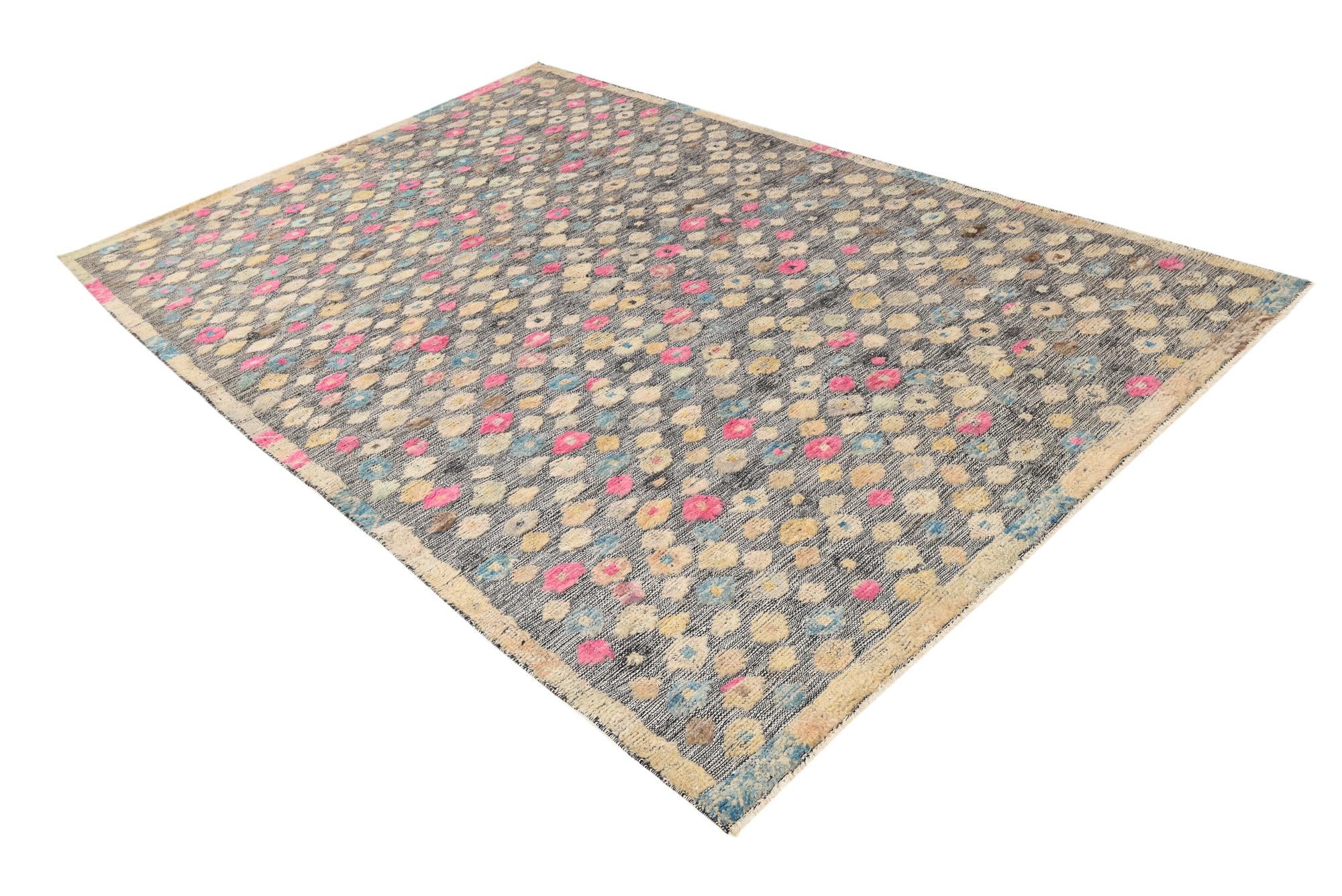 8' 6 x 10' Hand Knotted Darya Wool Rug