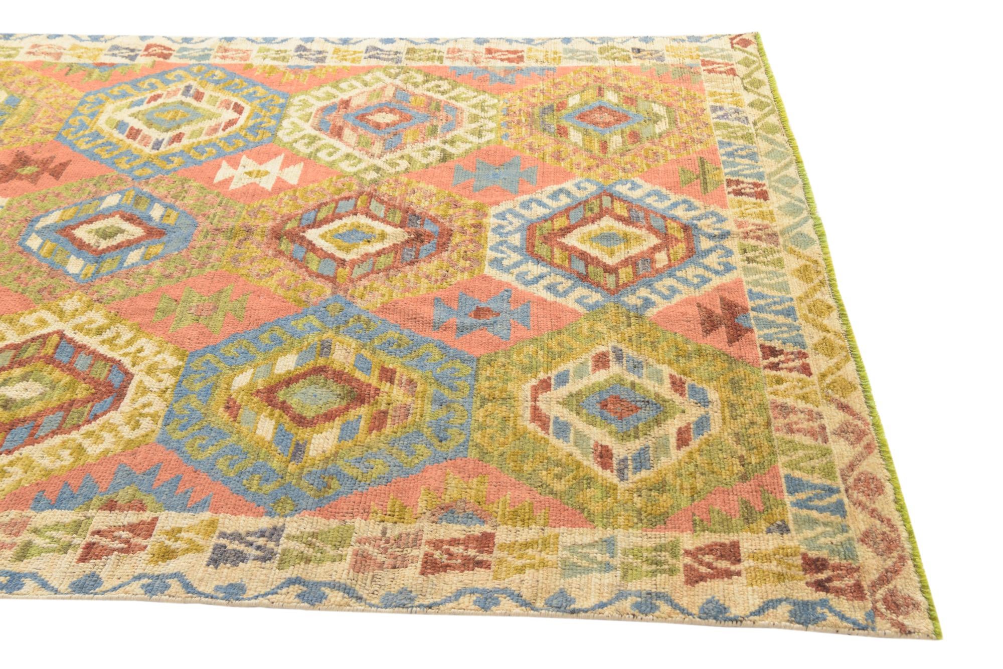 6' 8 x 9' 10 Hand Knotted Darya Wool Rug