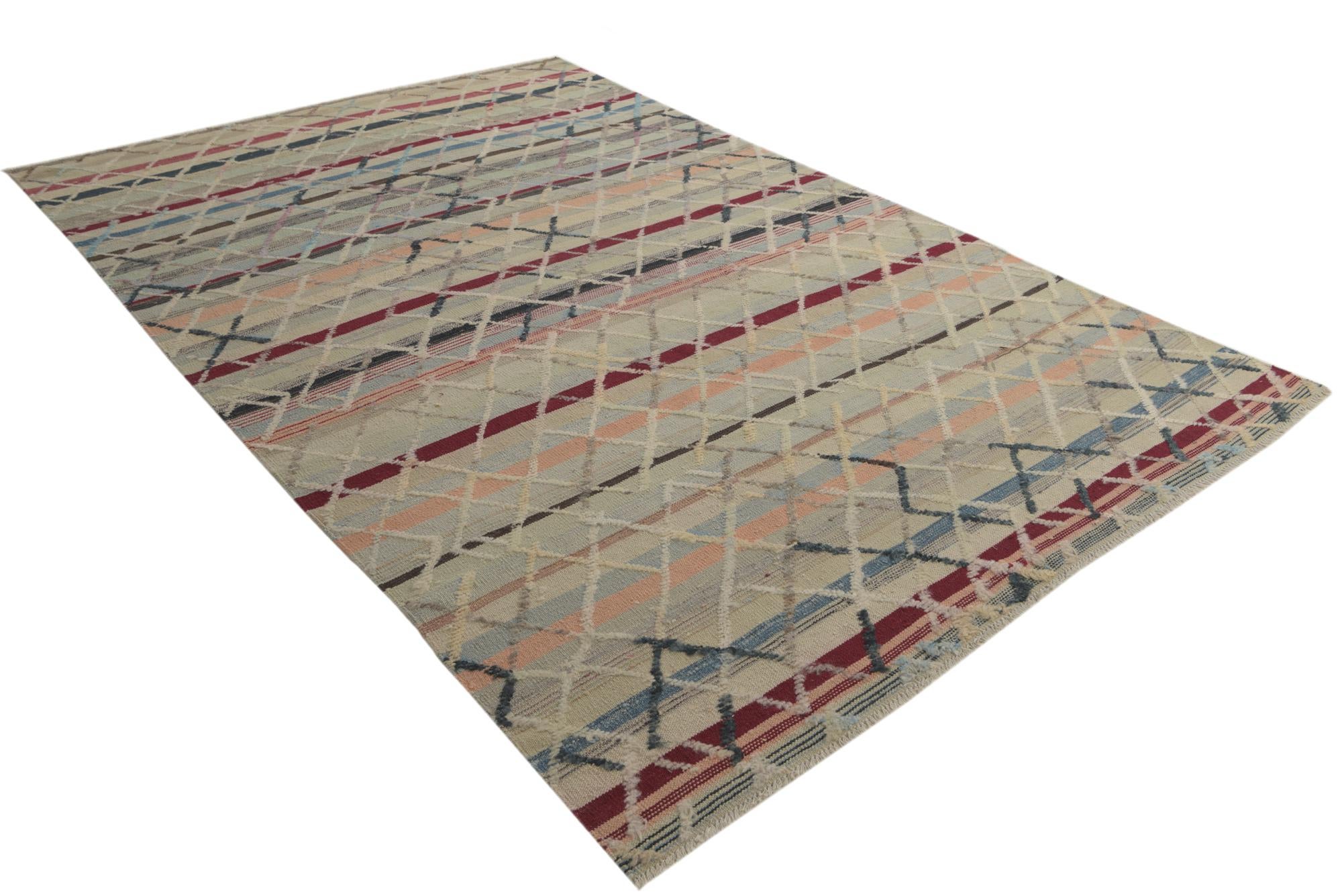 6' 5 x 9' 9 Hand Knotted Darya Wool Rug