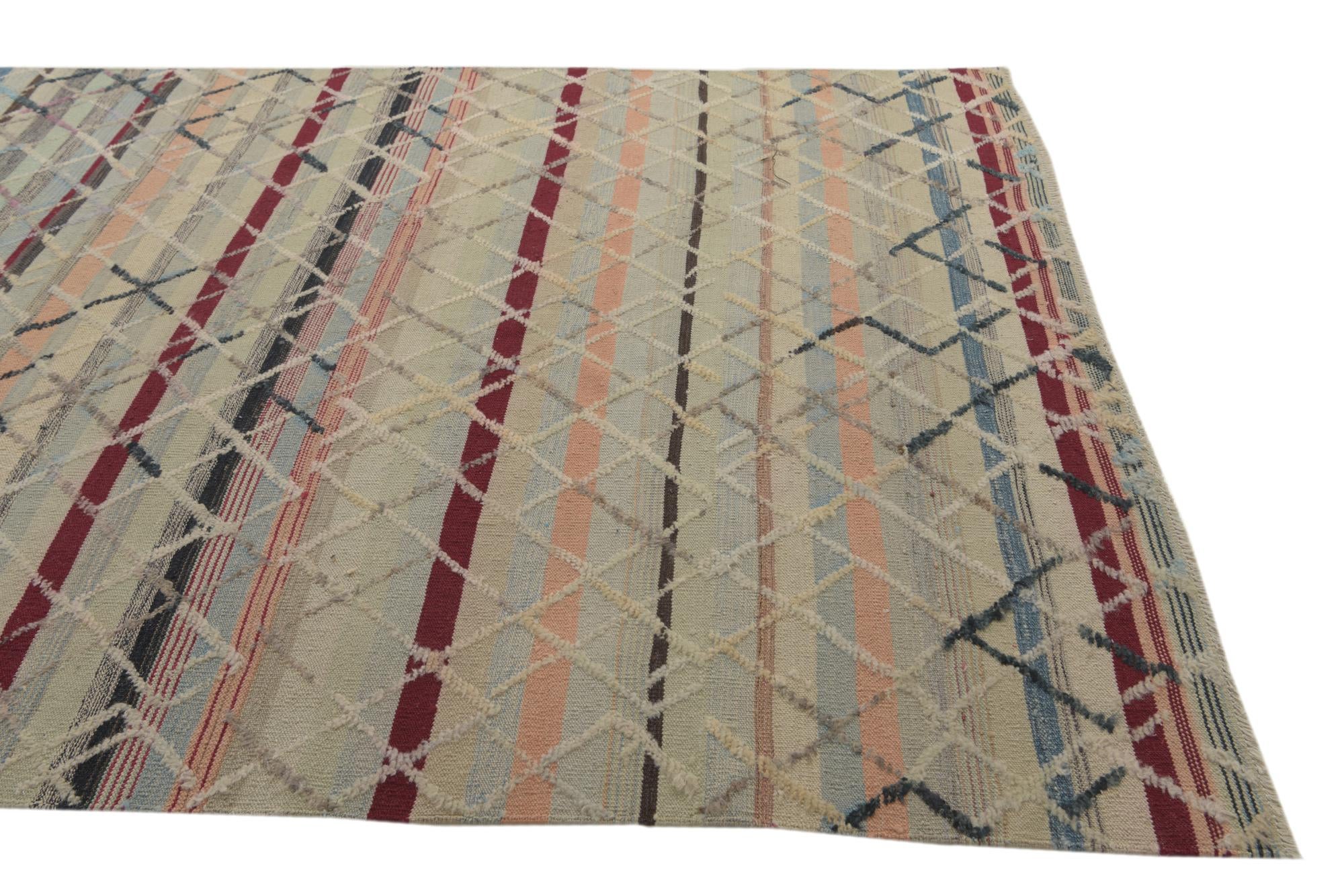 6' 5 x 9' 9 Hand Knotted Darya Wool Rug