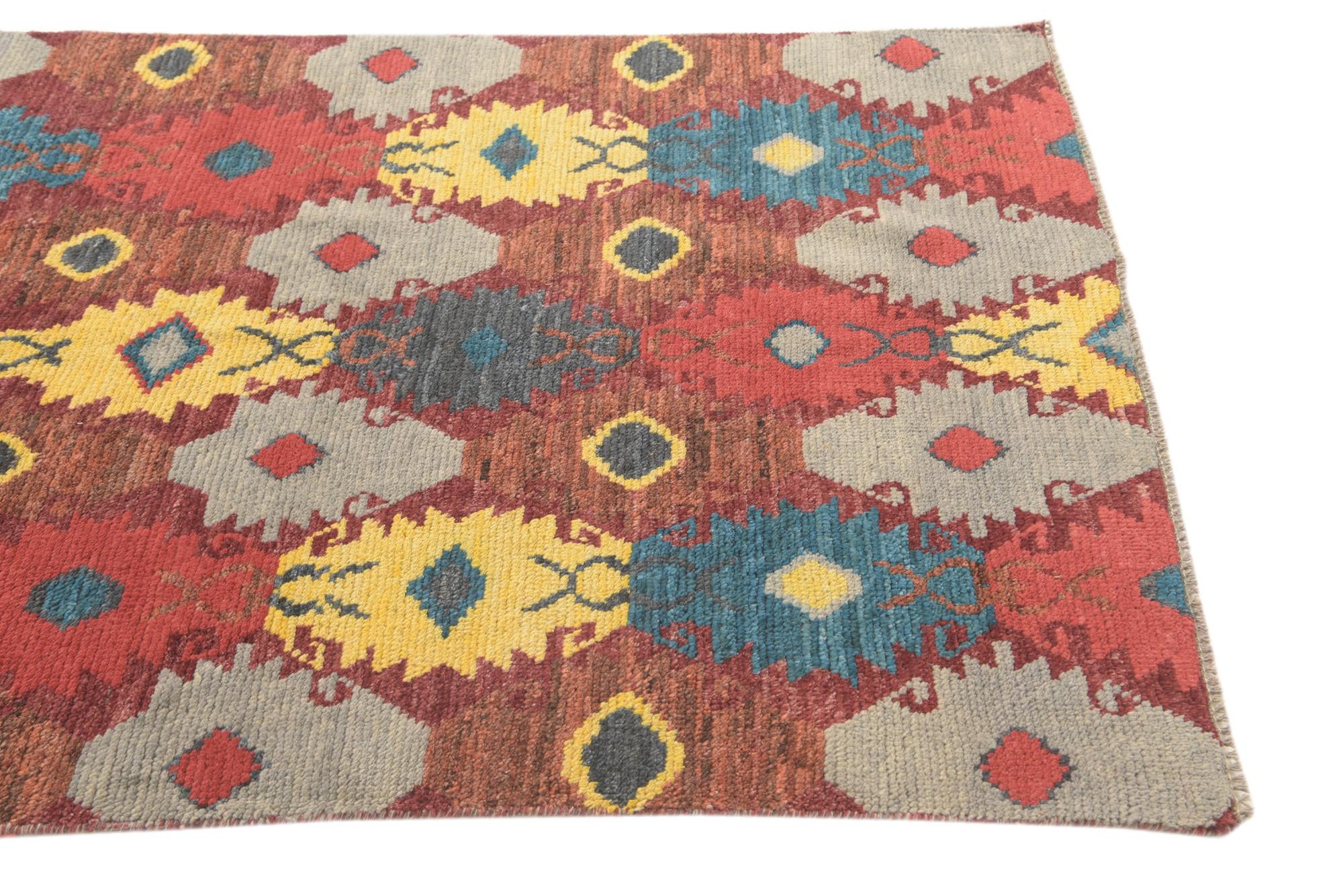 4' 1 x 6' 4 Hand Knotted Darya Wool Rug