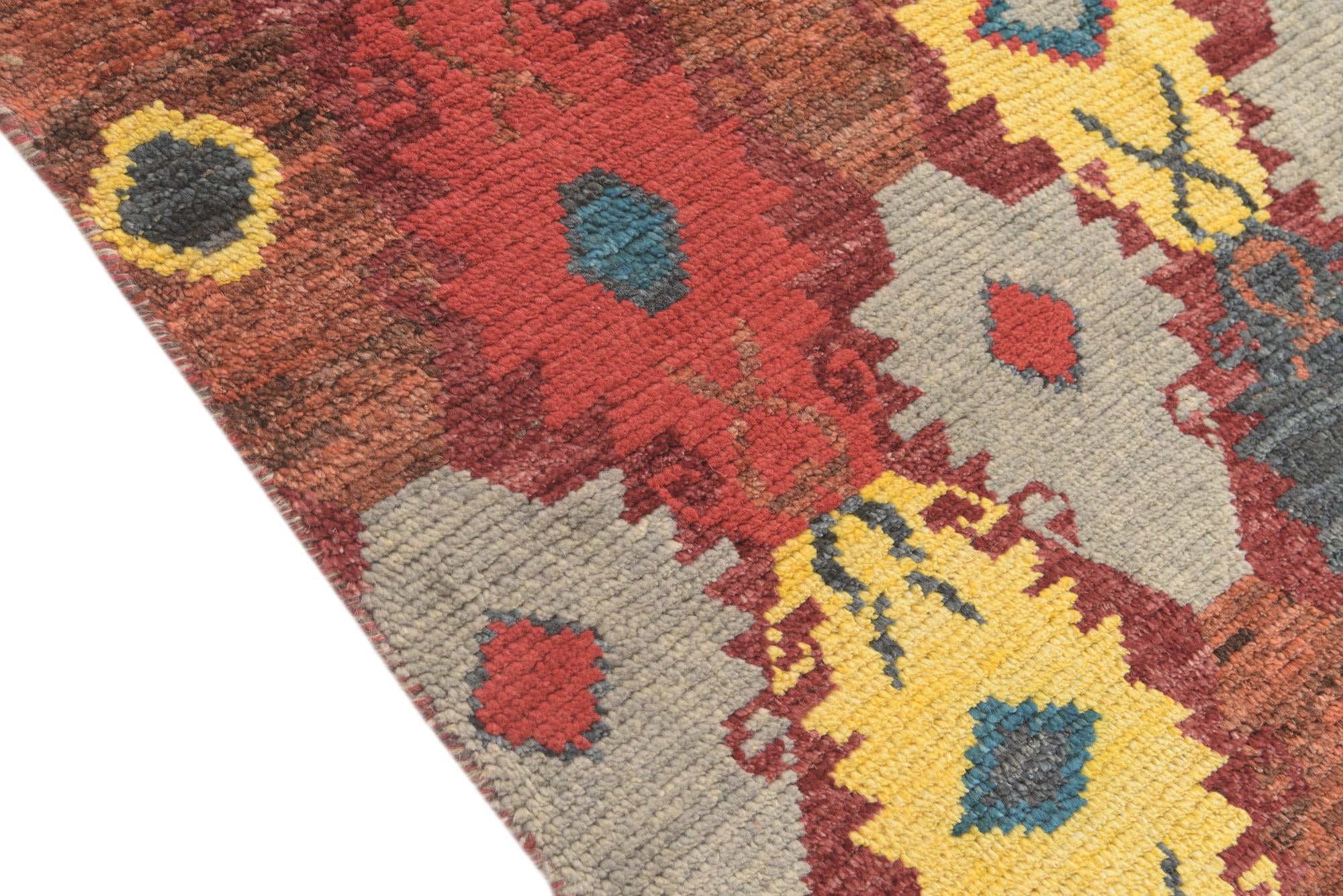 4' 1 x 6' 4 Hand Knotted Darya Wool Rug