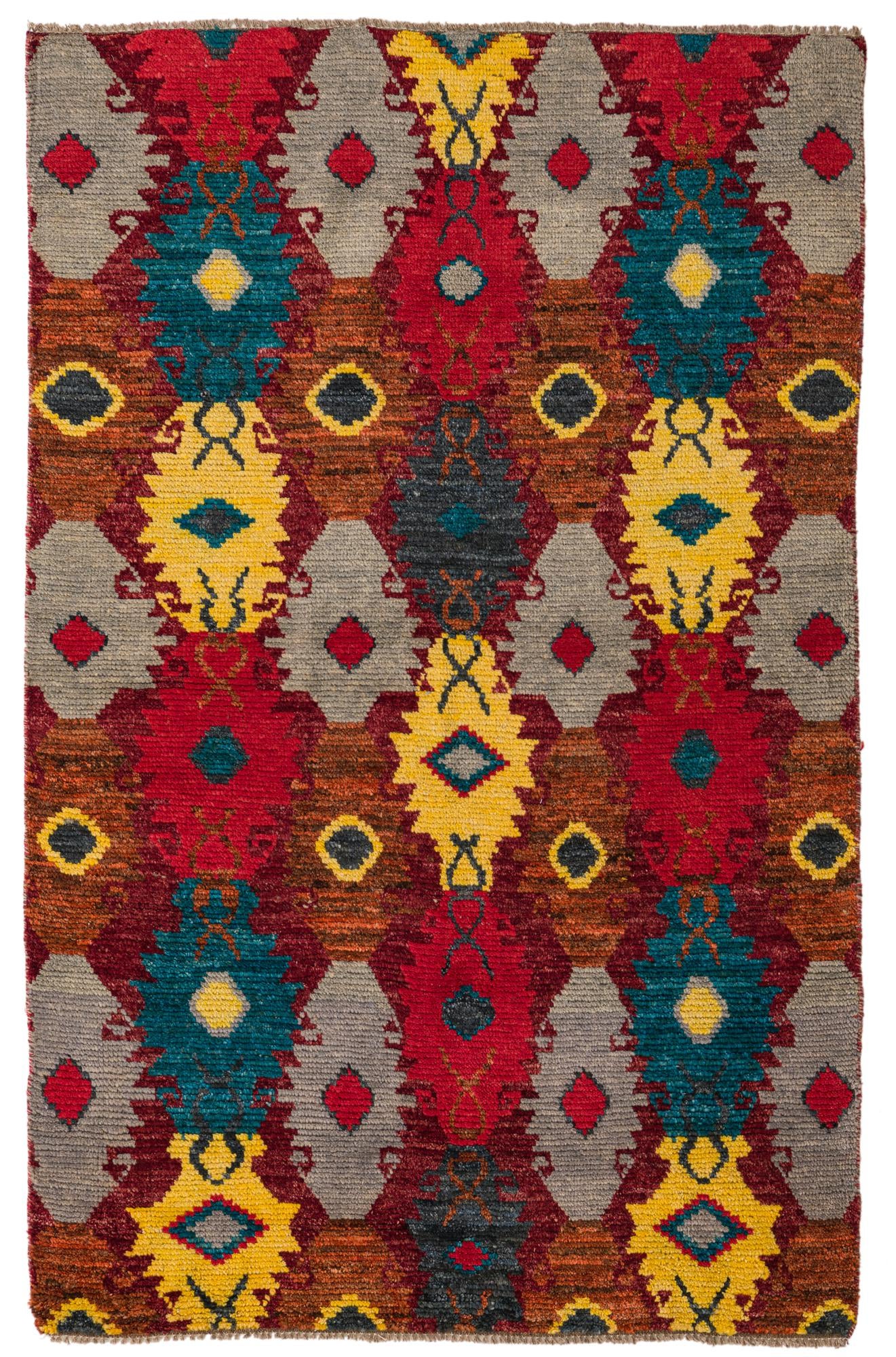 4' 1 x 6' 4 Hand Knotted Darya Wool Rug
