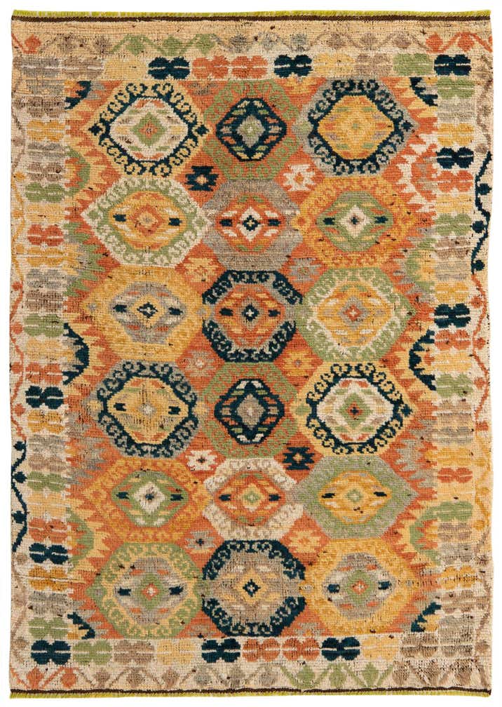 4' 2 x 5' 10 Hand Knotted Darya Wool Rug