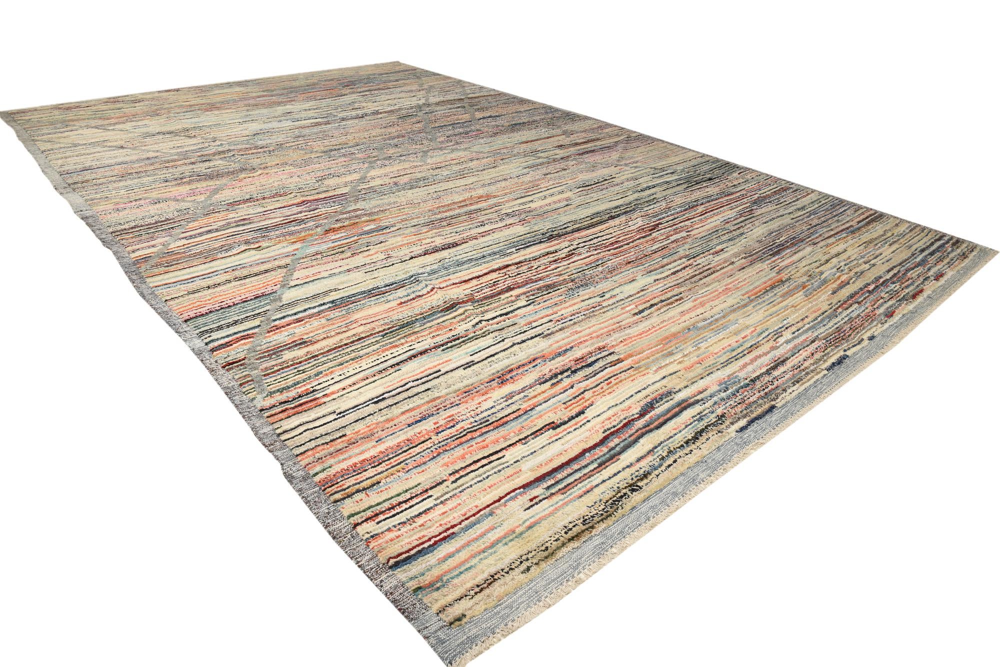 13' 6 x 20' 9 Hand Knotted Darya Wool Rug