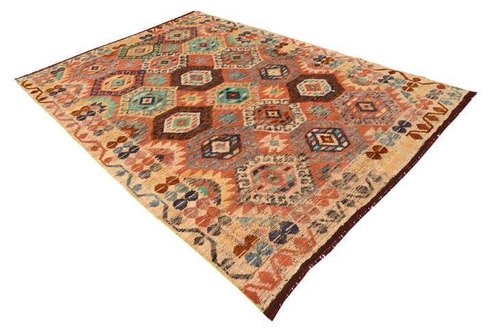 Detail image of 6' 9 x 10' 3 Hand Knotted Darya Wool Rug