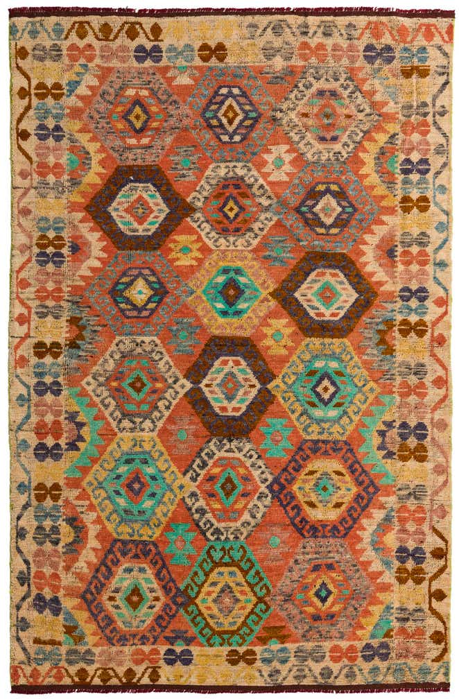 6' 9 x 10' 3 Hand Knotted Darya Wool Rug